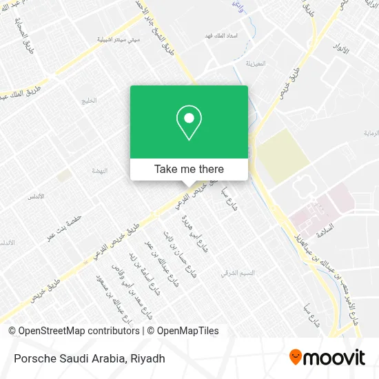 Porsche Saudi Arabia map