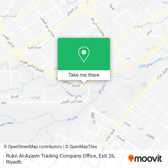 Rukn Al-Azaim Trading Company Office, Exit 26 map
