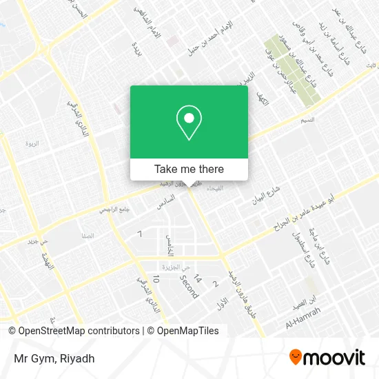 Mr Gym map