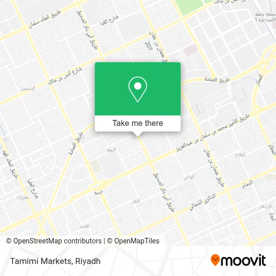 Tamimi Markets map