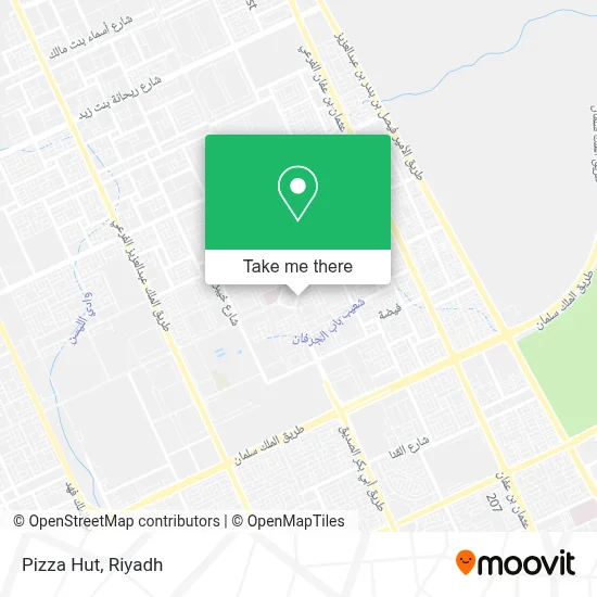 Pizza Hut map