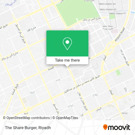 The Share Burger map