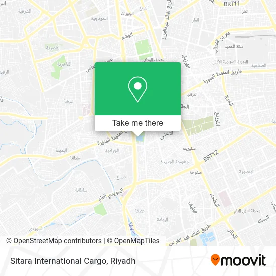 Sitara International Cargo map