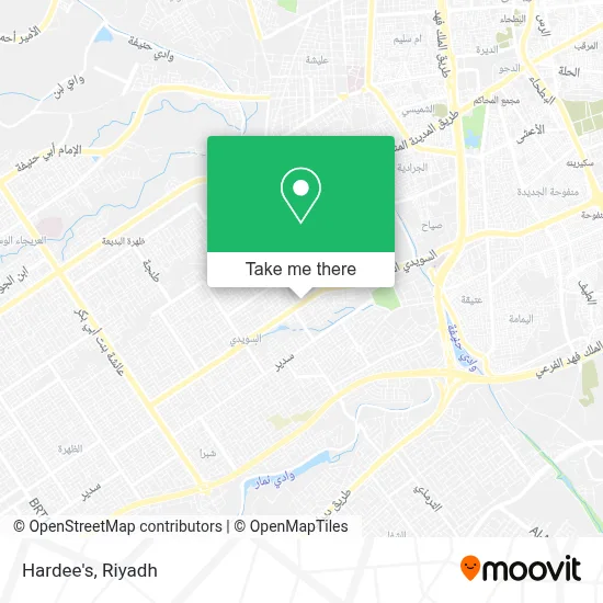 Hardee's map