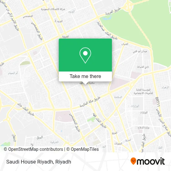 Saudi House Riyadh map