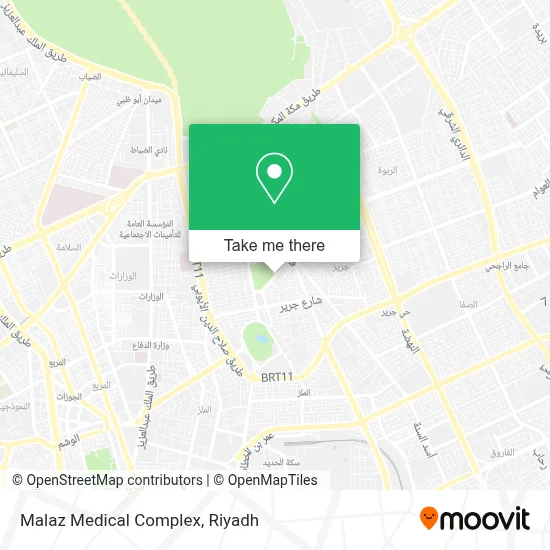 Malaz Medical Complex map