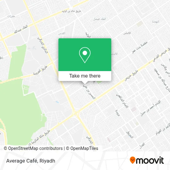 Average Café map