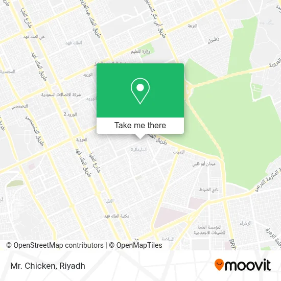 Mr. Chicken map