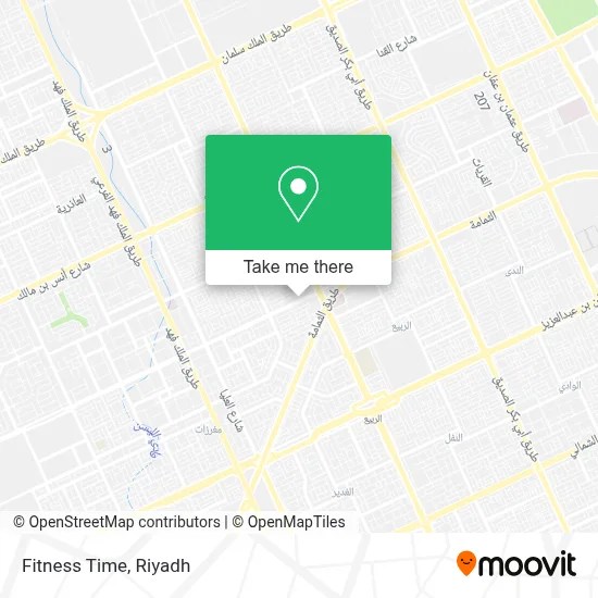 Fitness Time map