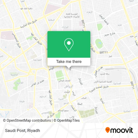 Saudi Post map