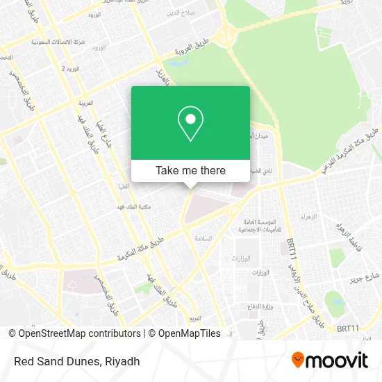 Red Sand Dunes map