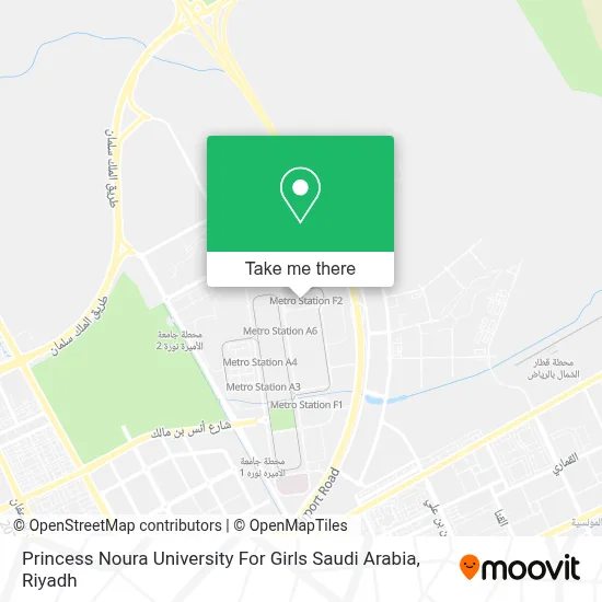 Princess Noura University For Girls Saudi Arabia map
