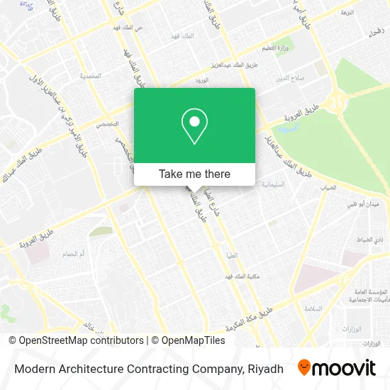 Modern Architecture Contracting Company map