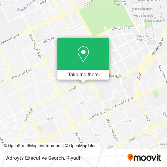 Adroyts Executive Search map
