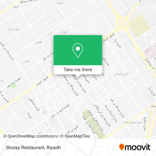 Sholay Restaurant map