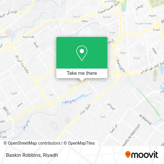 Baskin Robbins map