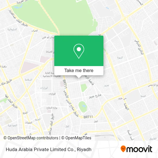 Huda Arabia Private Limited Co. map
