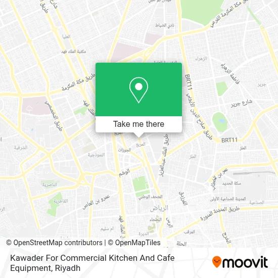 Kawader For Commercial Kitchen And Cafe Equipment map