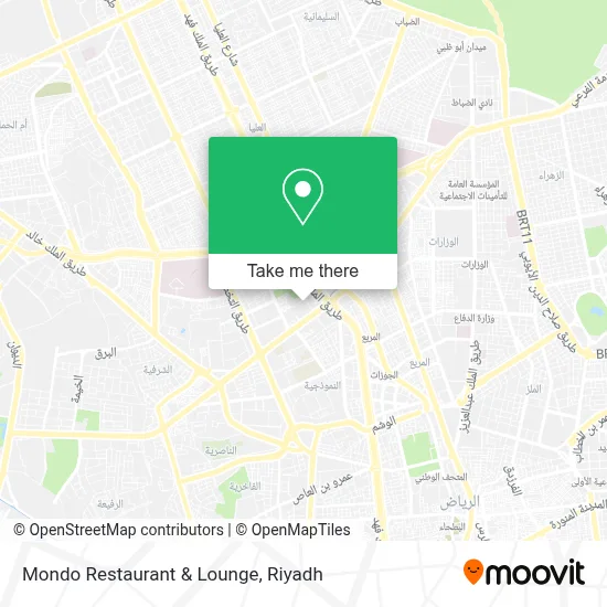 Mondo Restaurant & Lounge map
