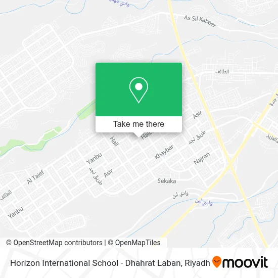Horizon International School - Dhahrat Laban map