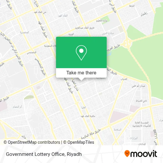 Government Lottery Office map