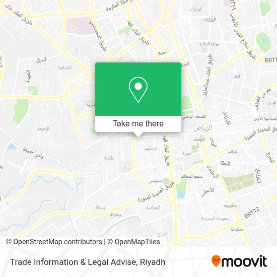 Trade Information & Legal Advise map