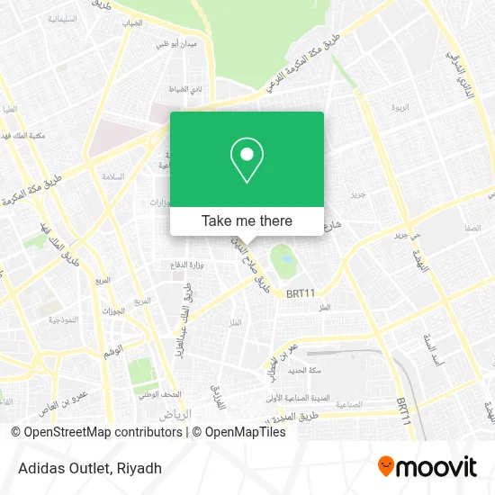 Adidas Outlet map