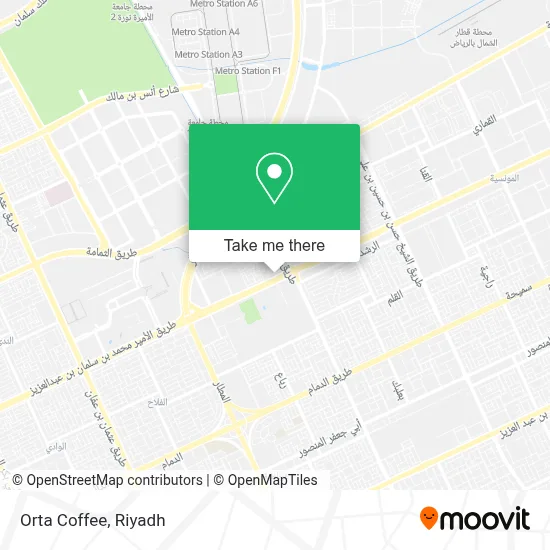Orta Coffee map