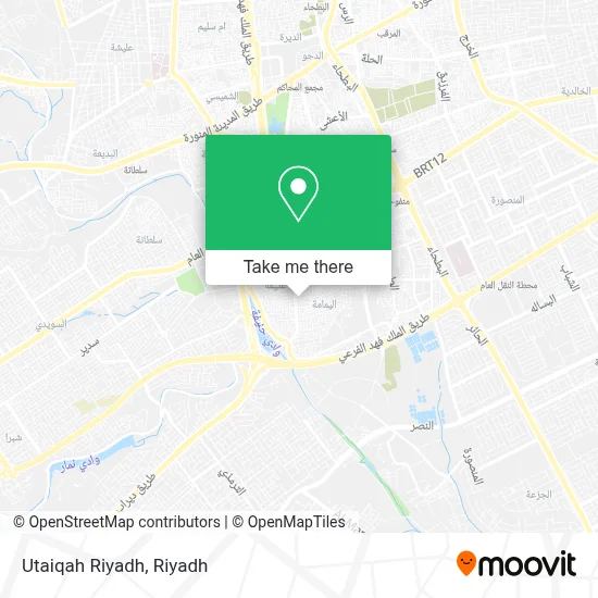 Utaiqah Riyadh map