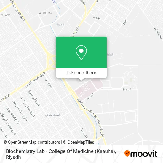Biochemistry Lab - College Of Medicine (Ksauhs) map
