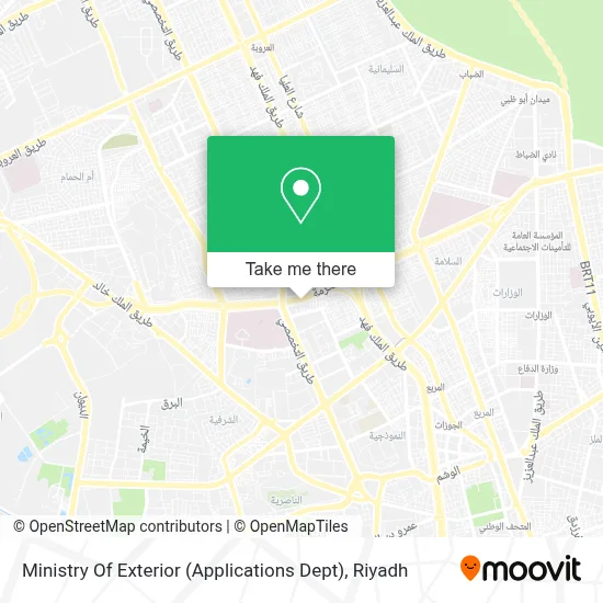Ministry Of Exterior (Applications Dept) map