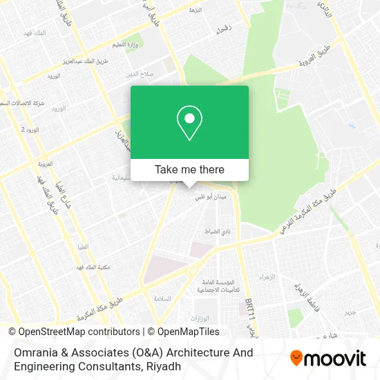 Omrania & Associates (O&A) Architecture And Engineering Consultants map