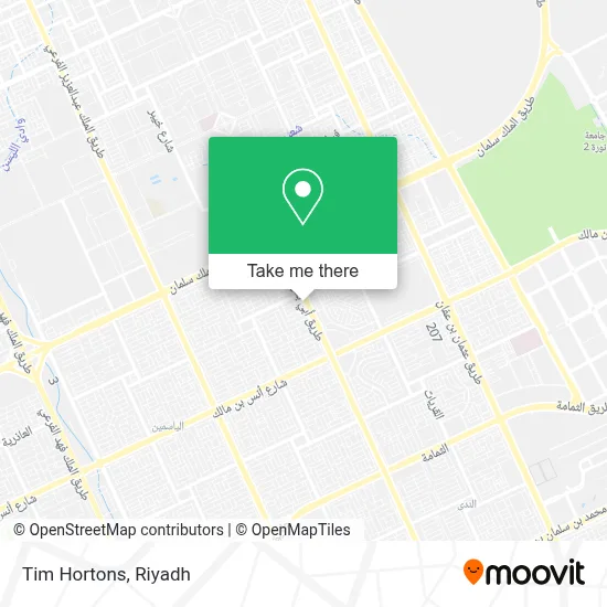 Tim Hortons map