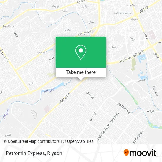 Petromin Express map