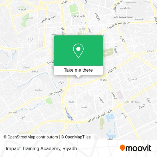 Impact Training Academy map