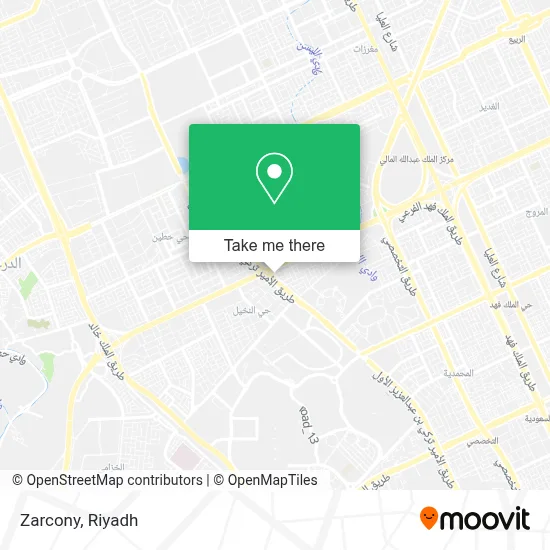Zarcony map