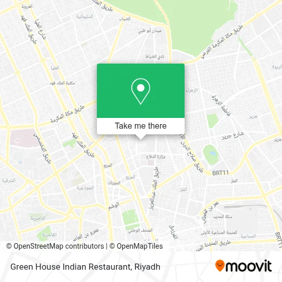 Green House Indian Restaurant map