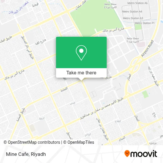 Mine Cafe map