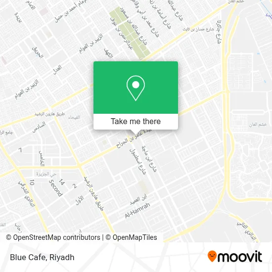 Blue Cafe map
