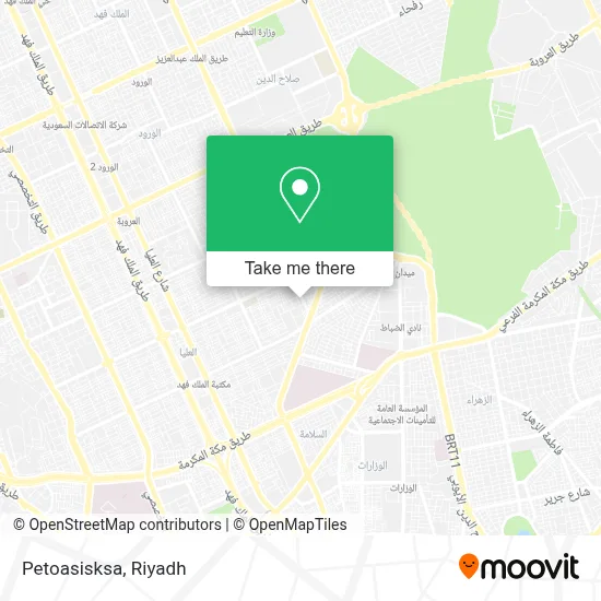 Petoasisksa map
