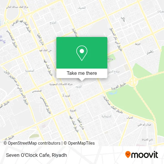 Seven O'Clock Cafe map