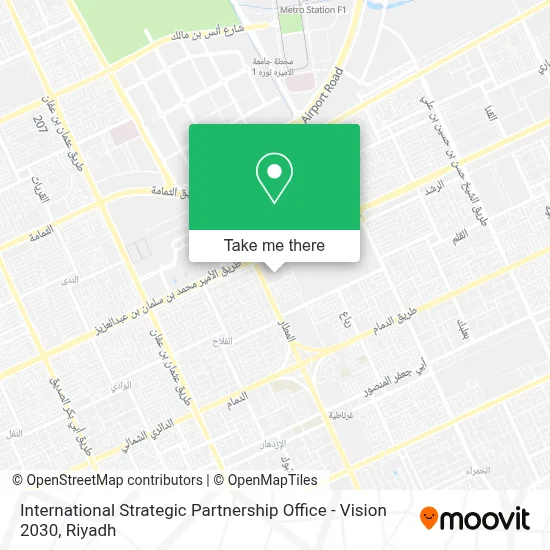 International Strategic Partnership Office - Vision 2030 map