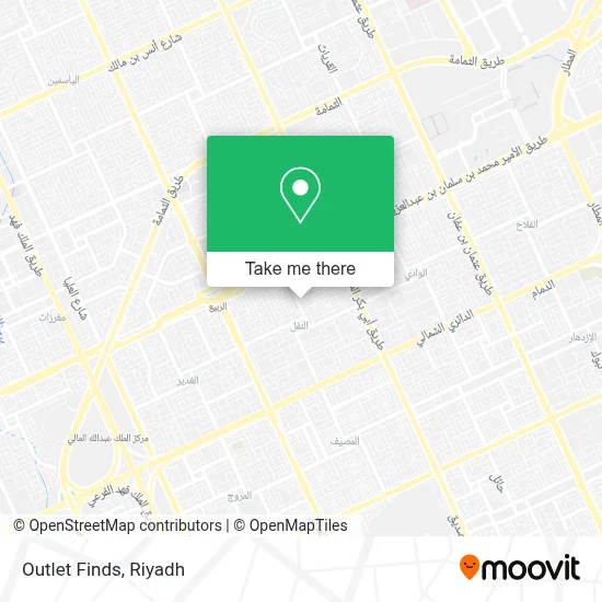Outlet Finds map