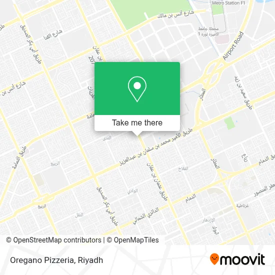 Oregano Pizzeria map