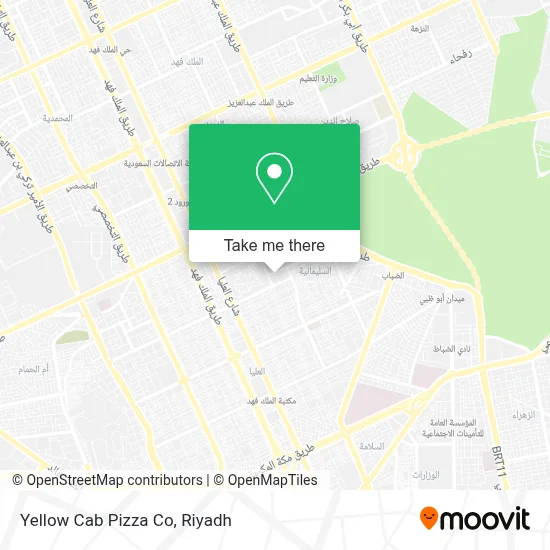 Yellow Cab Pizza Co map