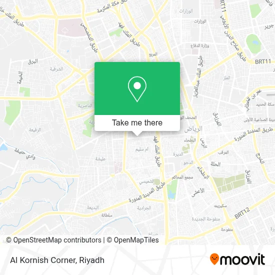 Al Kornish Corner map