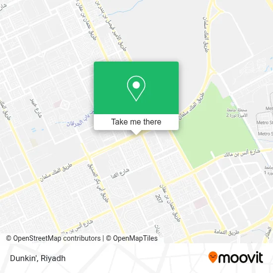 Dunkin' map