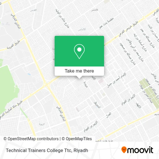 Technical Trainers College Ttc map
