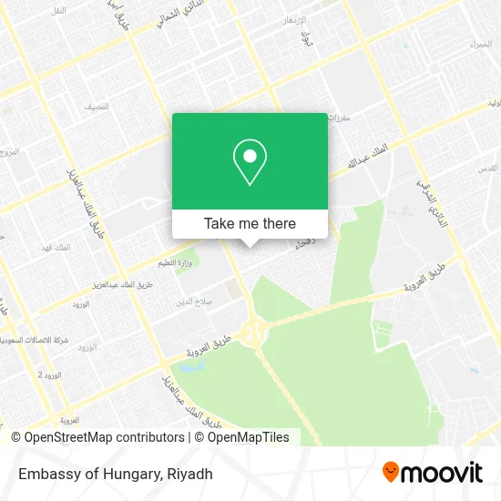 Embassy of Hungary map