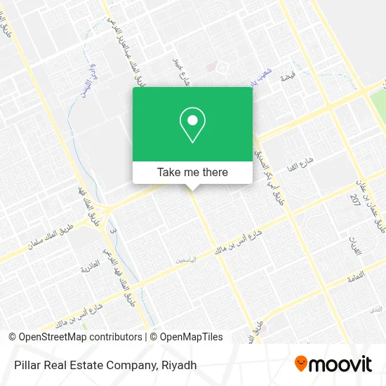 Pillar Real Estate Company map